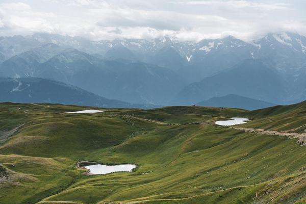 Koruldi Lakes in Svaneti Mountains