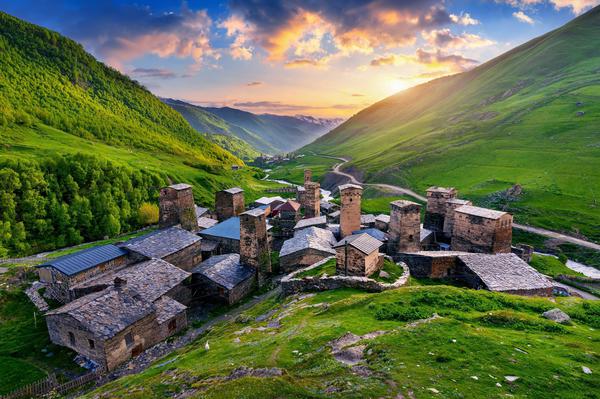 Explore Ushguli's Ancient Towers and Rugged Peaks on a Private Tour from Mestia
