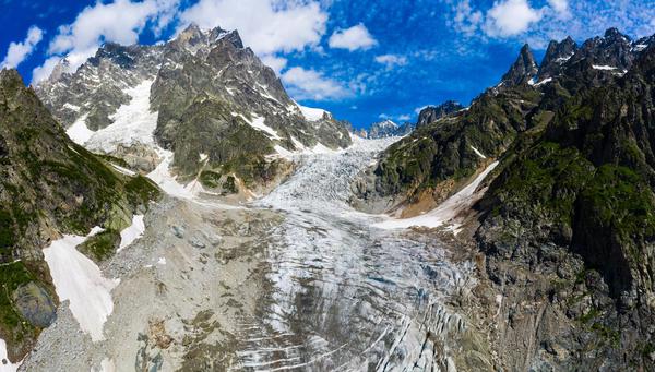 Chalaadi Glacier in High Caucasus