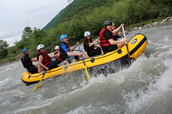 Rafting on Aragvi River