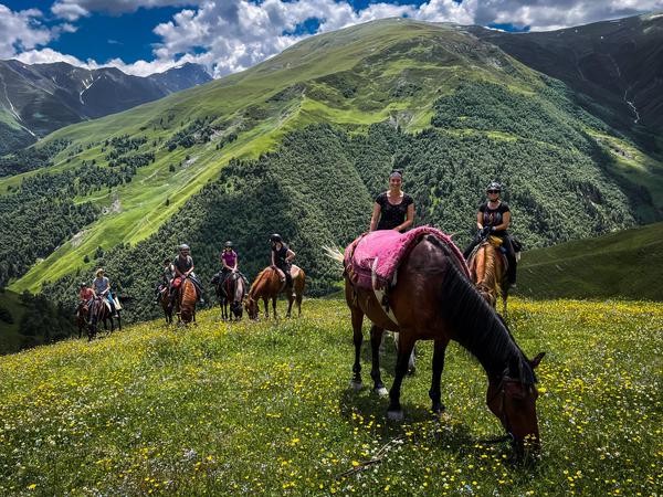 Enjoying Horse Riding in Georgian Tusheti