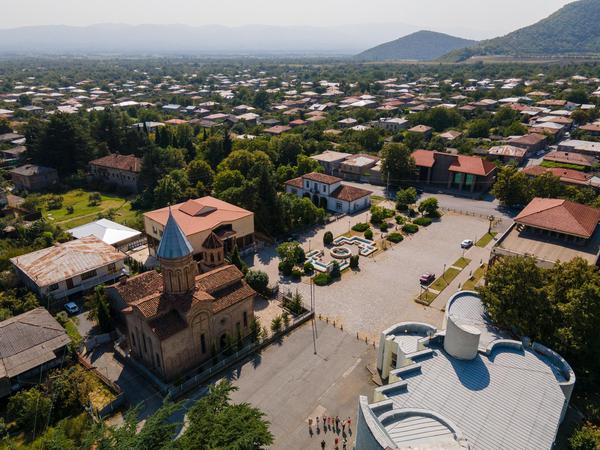 Kvareli Downtown From Above