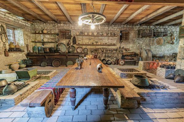 Guest Table at Numisi Wine Cellar-Museum