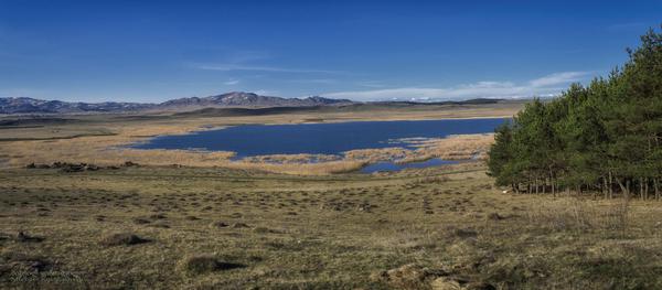 Bareti Lake in Tsalka, Georgia