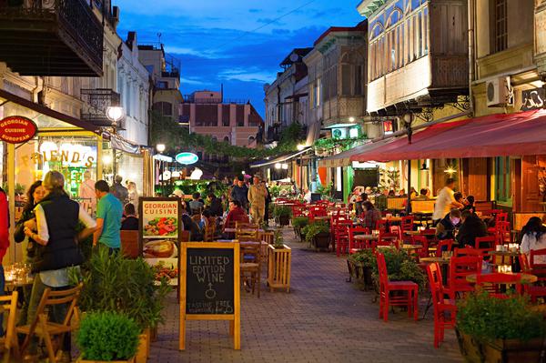Tbilisi Cafes & Terraces at Night