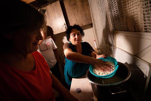 Making Home Made Cheese with Locals