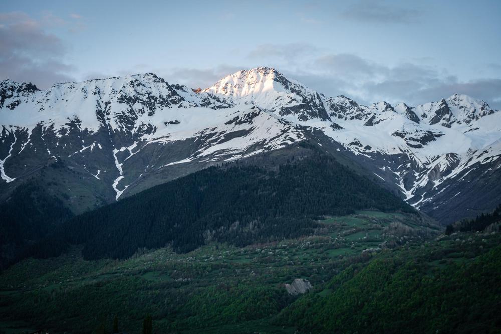 Mount  Banguriani: A Majestic Peak in Georgia's Svaneti Region