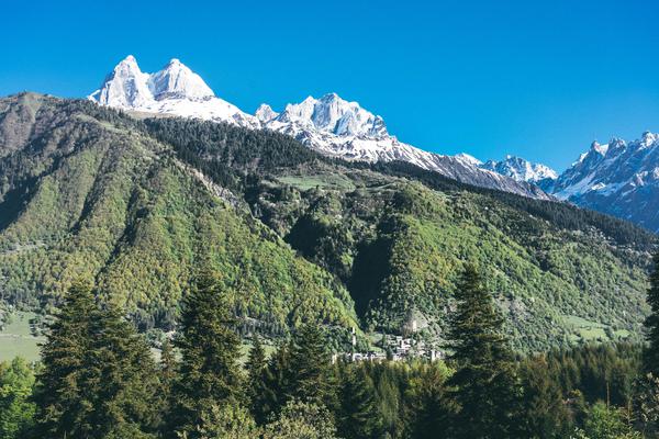 Mount Ushba Panorama in Svaneti