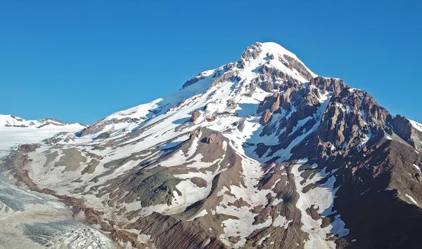 Kazbel Mountain Summit Close View