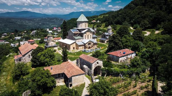 Drone View of Gelati Monastery