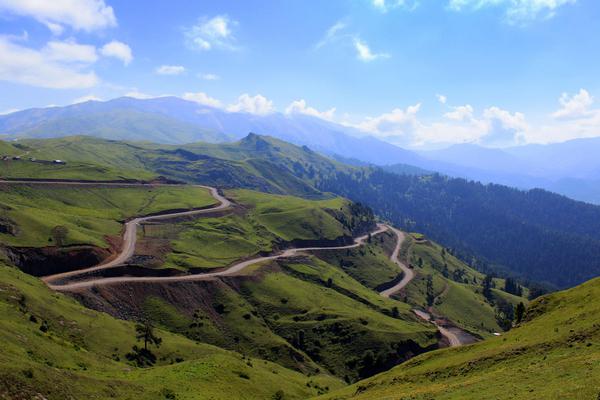 Zekari Pass in a Sunny Summer Day, Georgia