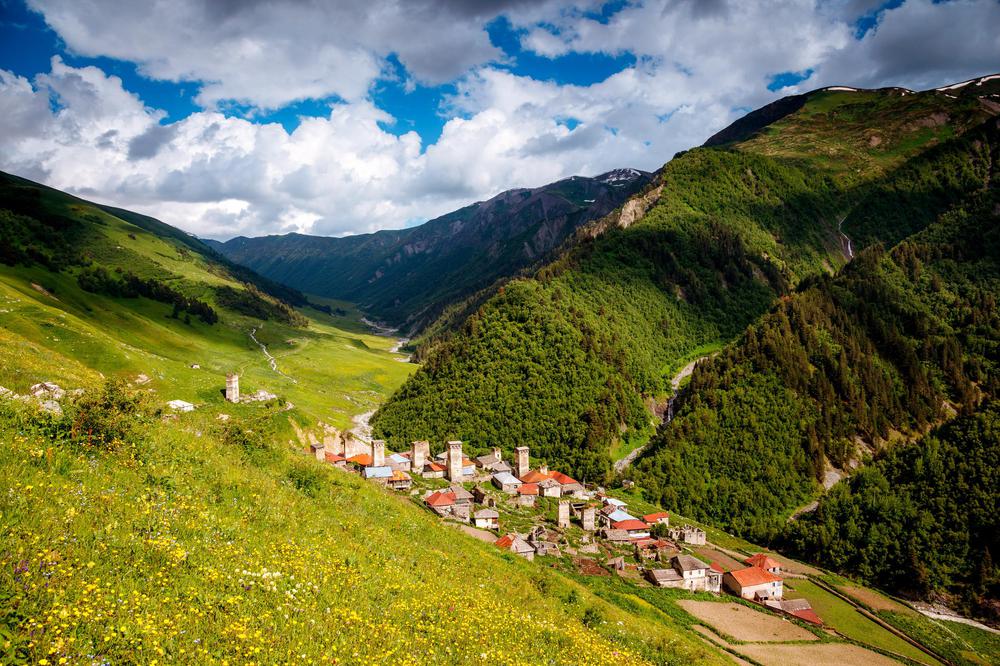 Adishi Village in Svaneti