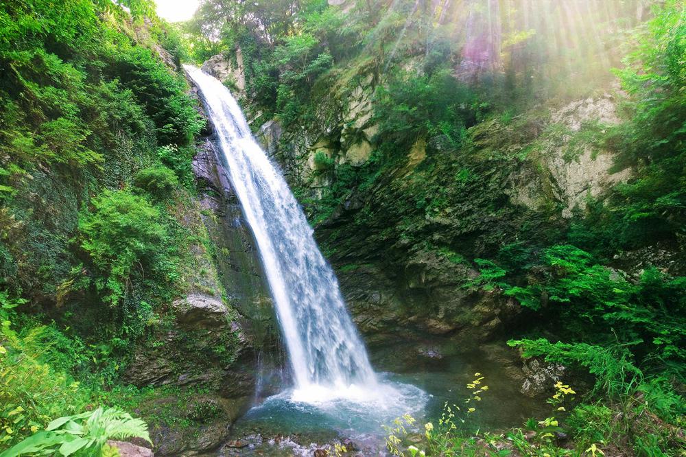 Discover the Majestic Ninoskhevi Waterfall in Gurgeniani: A Georgian Natural Wonder