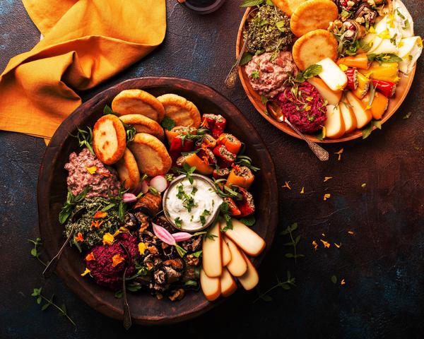 Vegetarian Appetizers Platter of Georgian cuisine