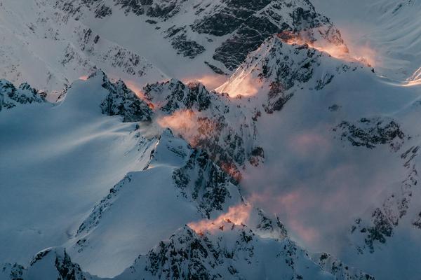 Caucasus Mountains From Above