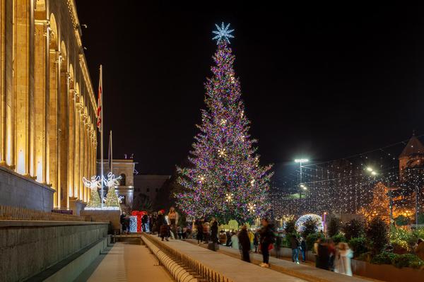 Christmas Tree at the Tbilisi Parliament