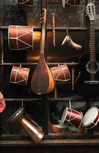 Traditional Azerbaijan and Turkish music instruments