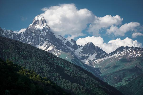Ushba Mount 4710 m in Svaneti