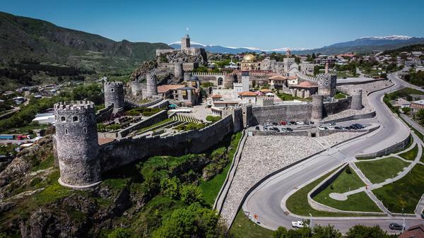 Akhaltsikhe (Rabati) Fortress Drone View