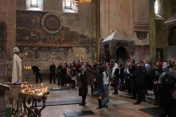 Cherch Service at Svetitskhoveli Cathedral