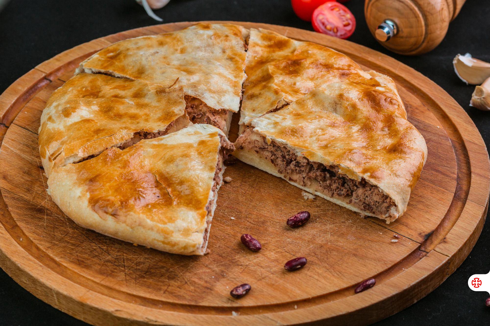 Georgian Lobiani Beans Pie