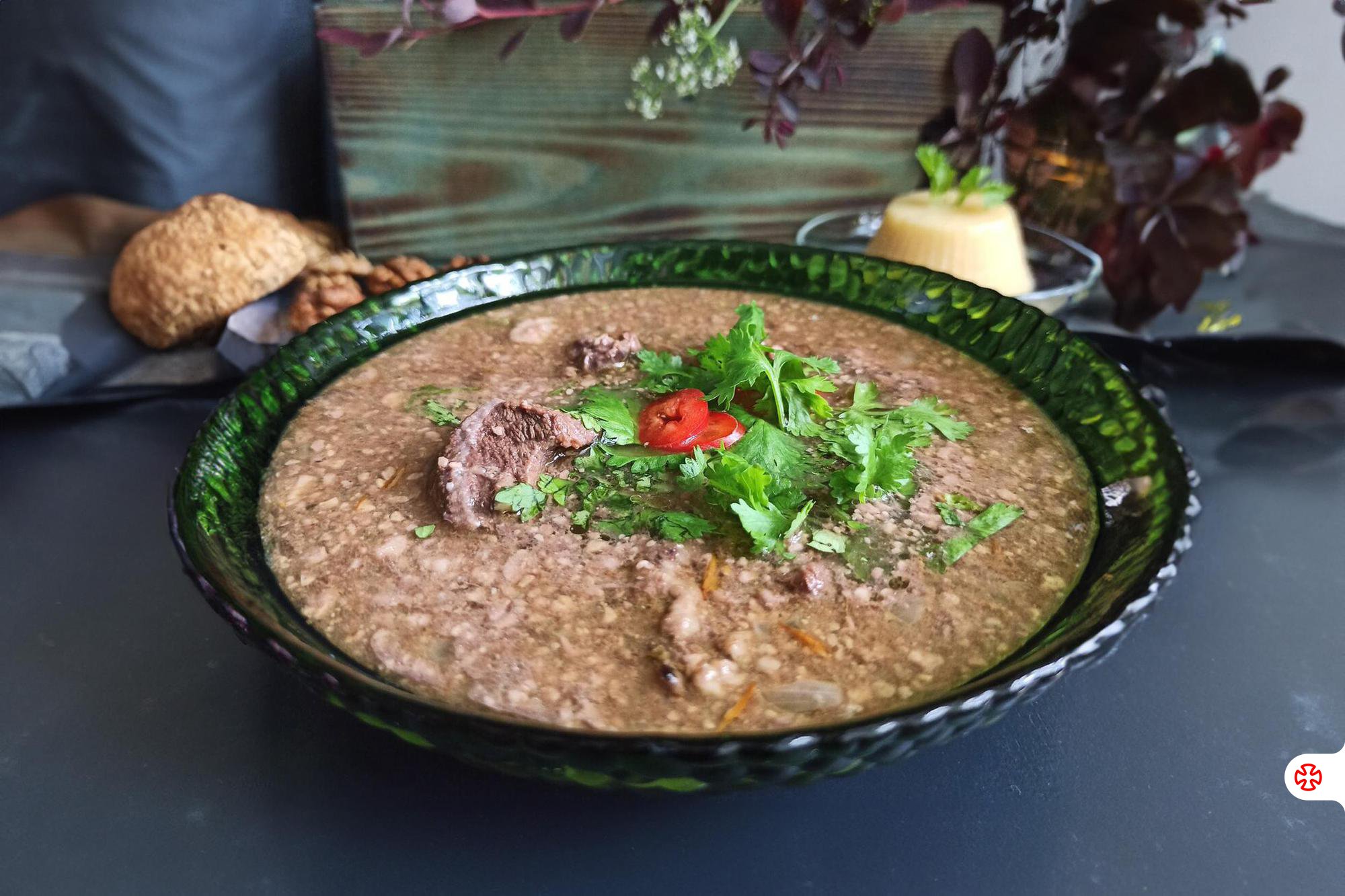 Georgian Kharcho Beef & Walnut Soup